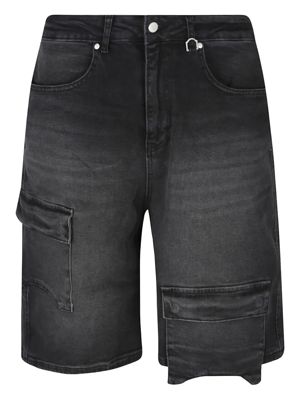 Reternity Cargo Denim Shorts In Black