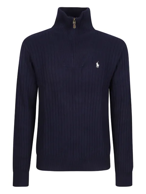 Polo Ralph Lauren ribbed zip-neck sweaters