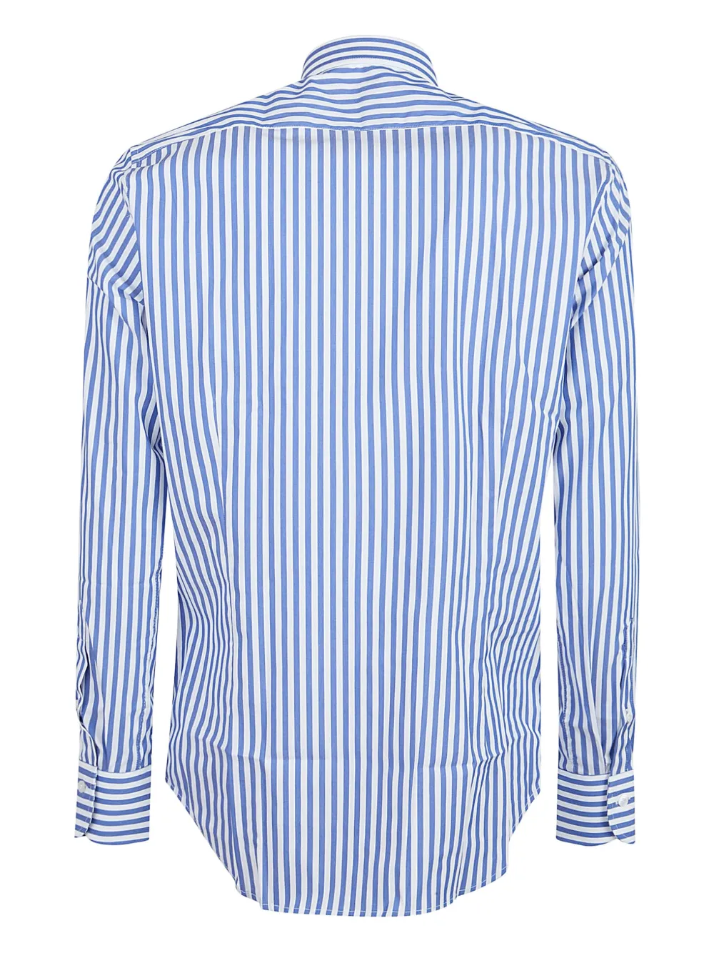 Orian Gestreept katoenen overhemd - Blauw