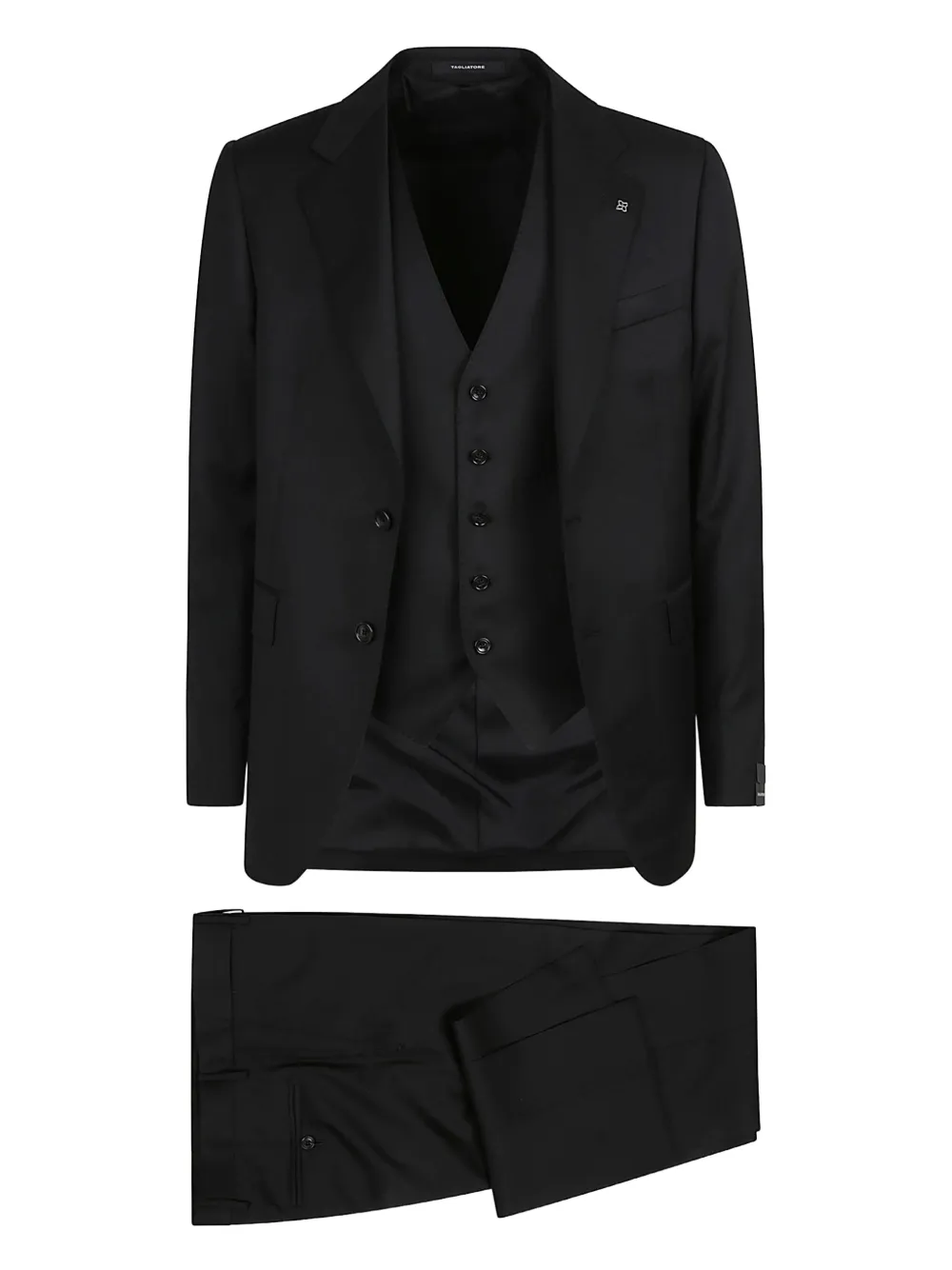 Tagliatore single-breasted wool suit (set of three) - ブラック Tagliatore single-breasted wool suit (set of three) - ブラック