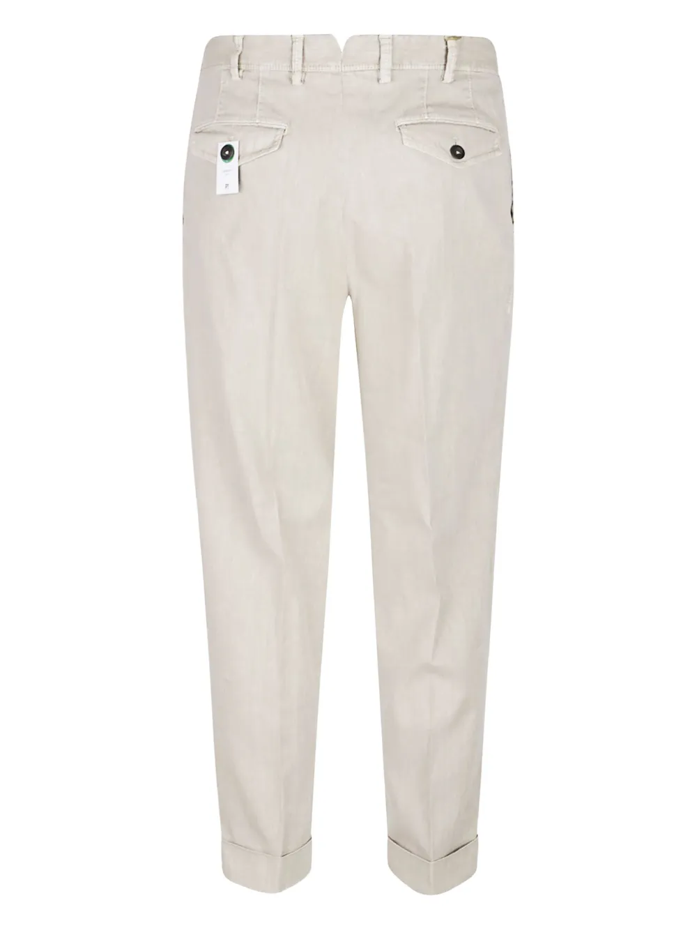 PT Torino Broek met geplooide voorkant - Beige