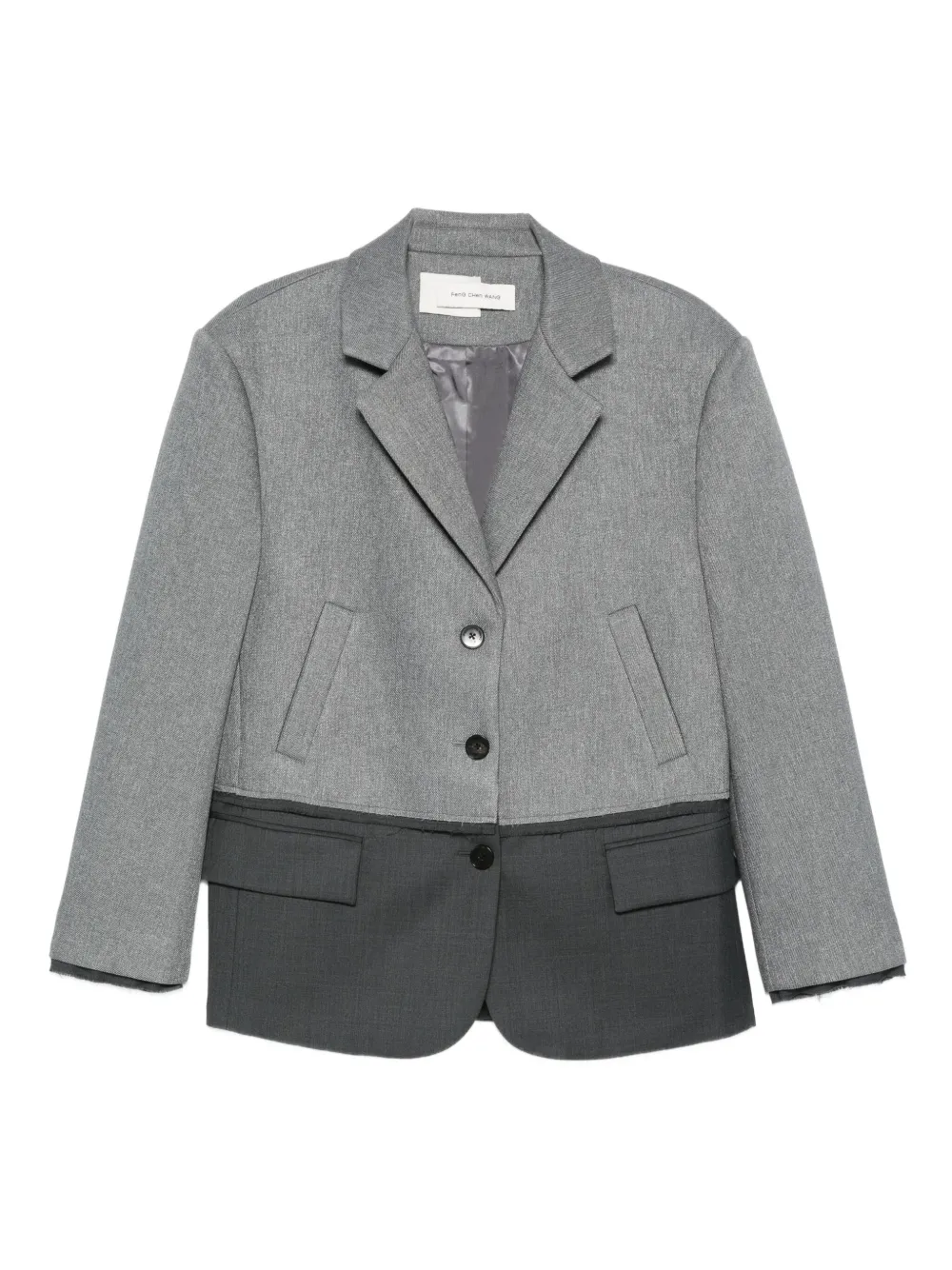 Feng Chen Wang two-tone button blazer | Grey | Image 1
