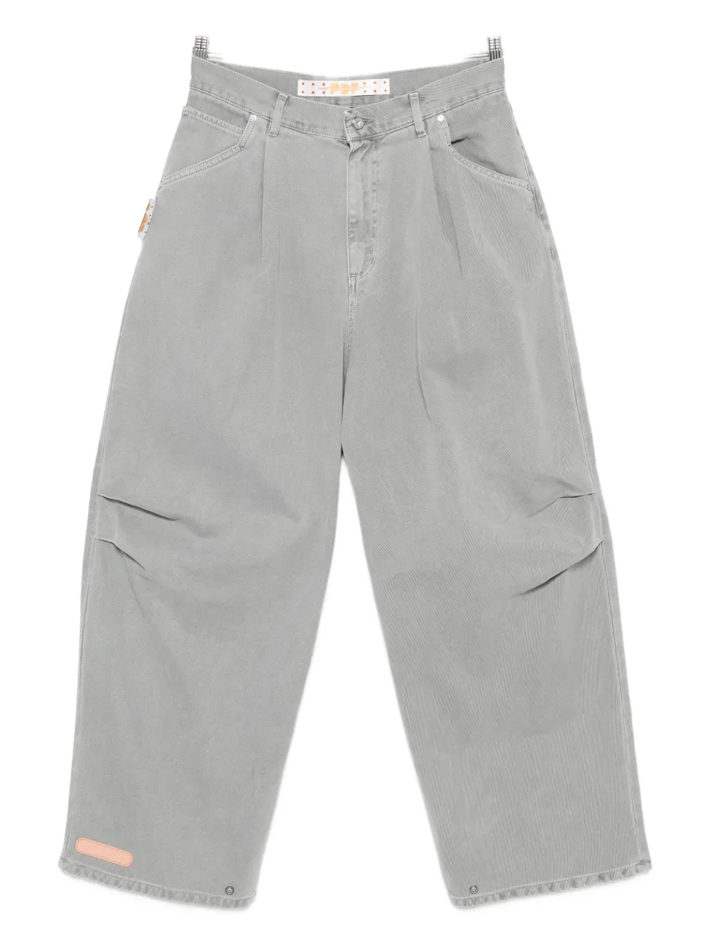 PDF wide-leg jeans - グレー PDF wide-leg jeans - グレー