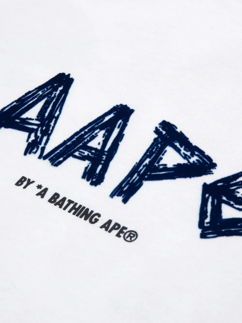 AAPE BY *A BATHING APE AAPE T-shirt met logoprint Wit