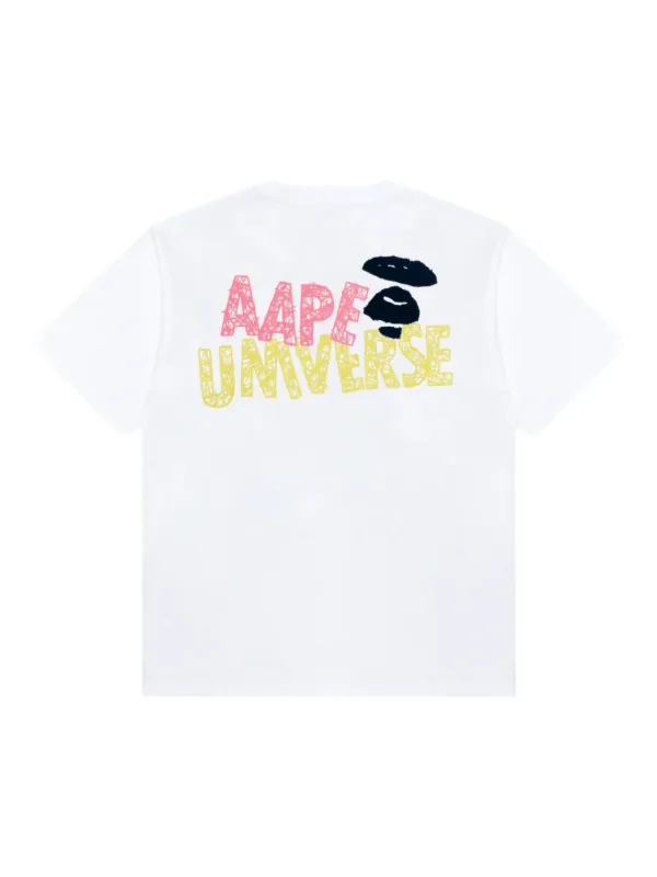 AAPE BY *A BATHING APE® AAPE logo-print T-shirt | White | FARFETCH