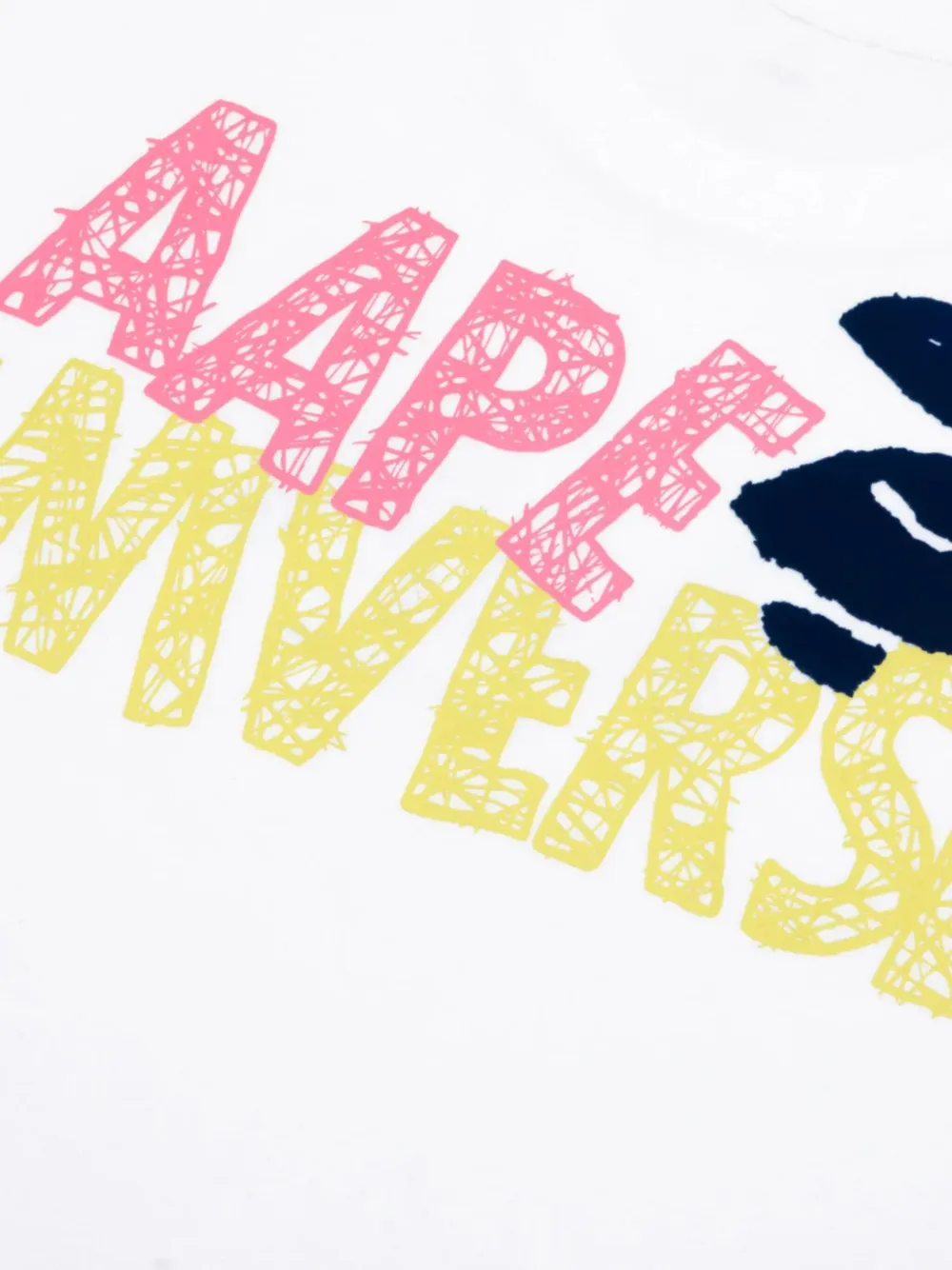 AAPE BY *A BATHING APE AAPE T-shirt met logoprint Wit