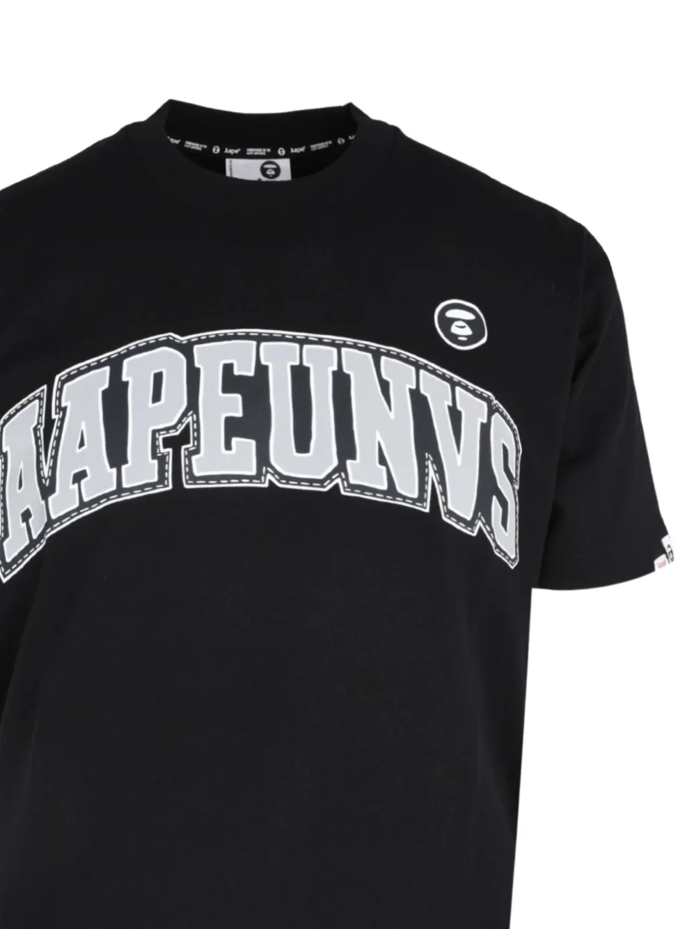 Aape By A Bathing Ape Aapeunvs Moonface T-shirt In Black
