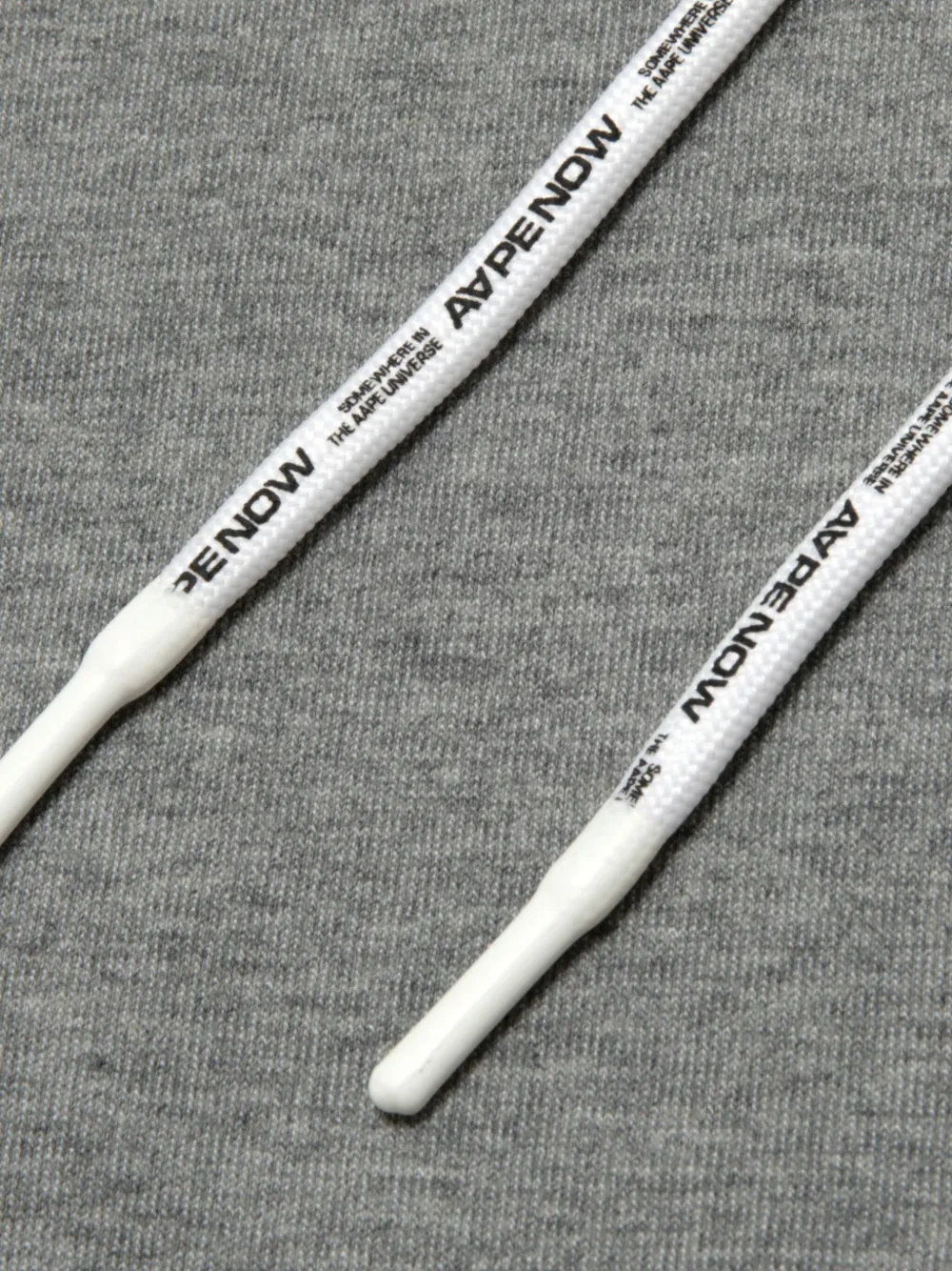 Aape By A Bathing Ape Aape Aapenow Clover Moonface Hoodie In Gray