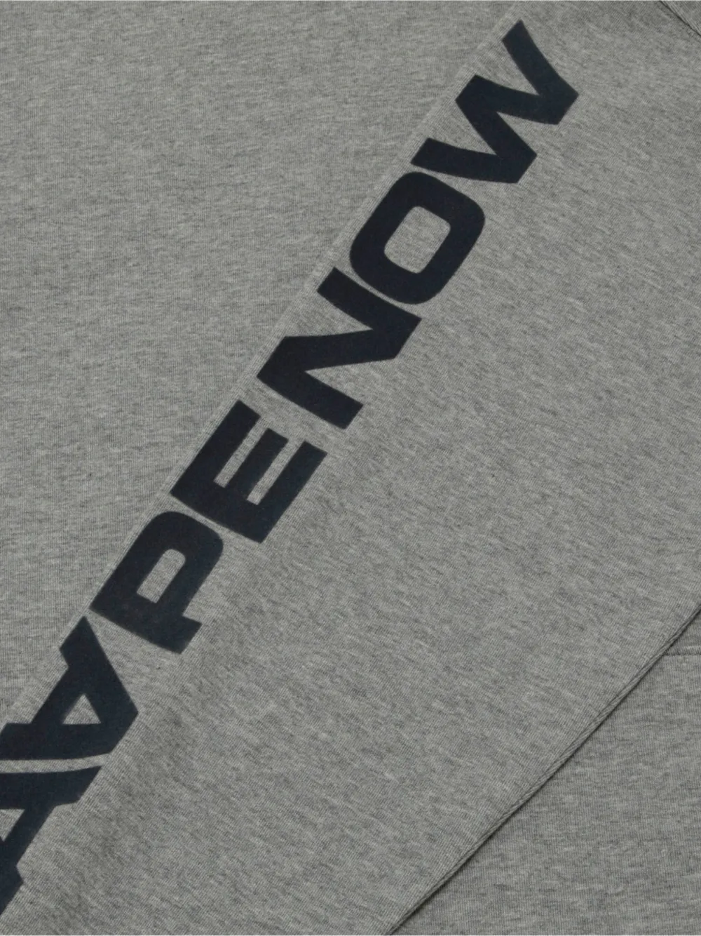 Aape By A Bathing Ape Aape Aapenow Clover Moonface Hoodie In Gray