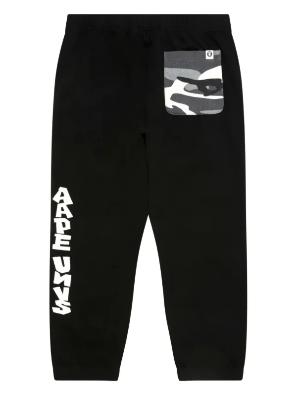 AAPE BY *A BATHING APE® logo-patch Track Pants | Black | FARFETCH