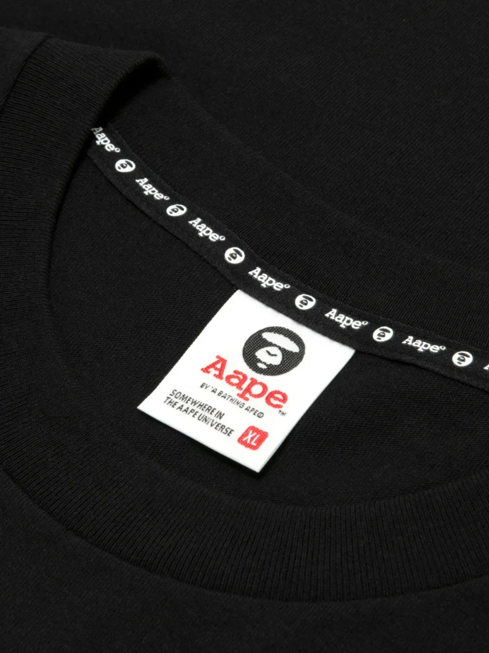Aape By A Bathing Ape Aape Logo-print T-shirt In Black