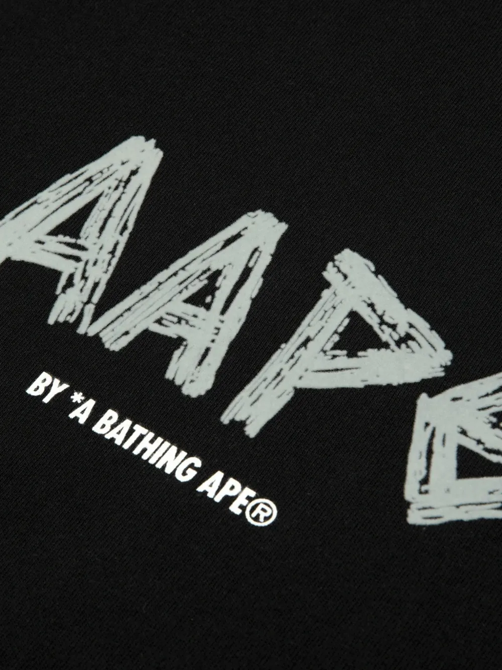 Aape By A Bathing Ape Aape Logo-print T-shirt In Black