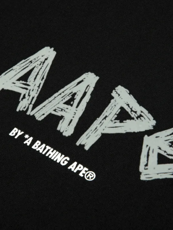 AAPE BY *A BATHING APE® AAPE logo-print T-shirt | Black | FARFETCH