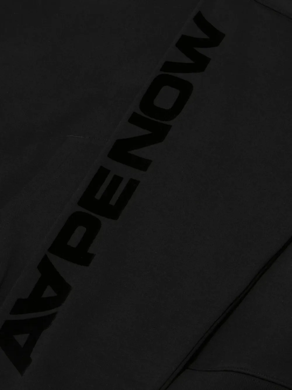 Aape By A Bathing Ape Aape Aapenow Clover Moonface Hoodie In Black