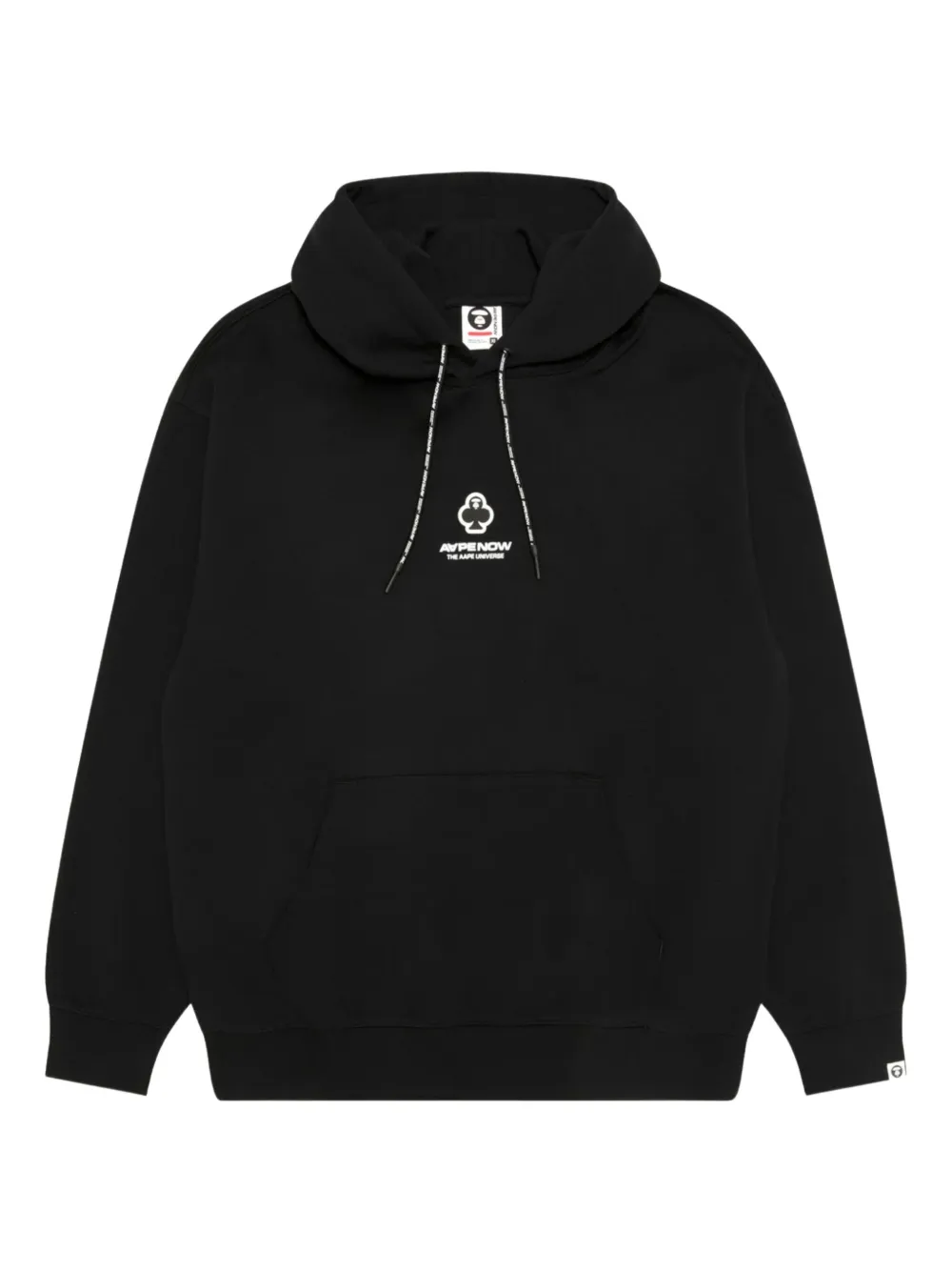 AAPE BY *A BATHING APE® AAPE AAPENOW clover moonface hoodie | Black | Image 1