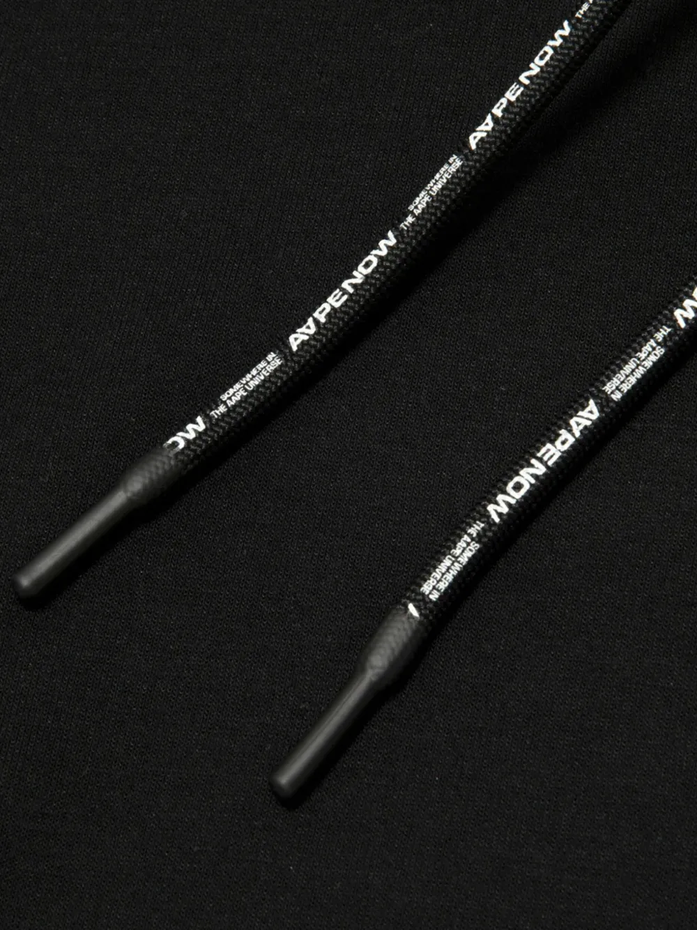 Aape By A Bathing Ape Aape Aapenow Clover Moonface Hoodie In Black