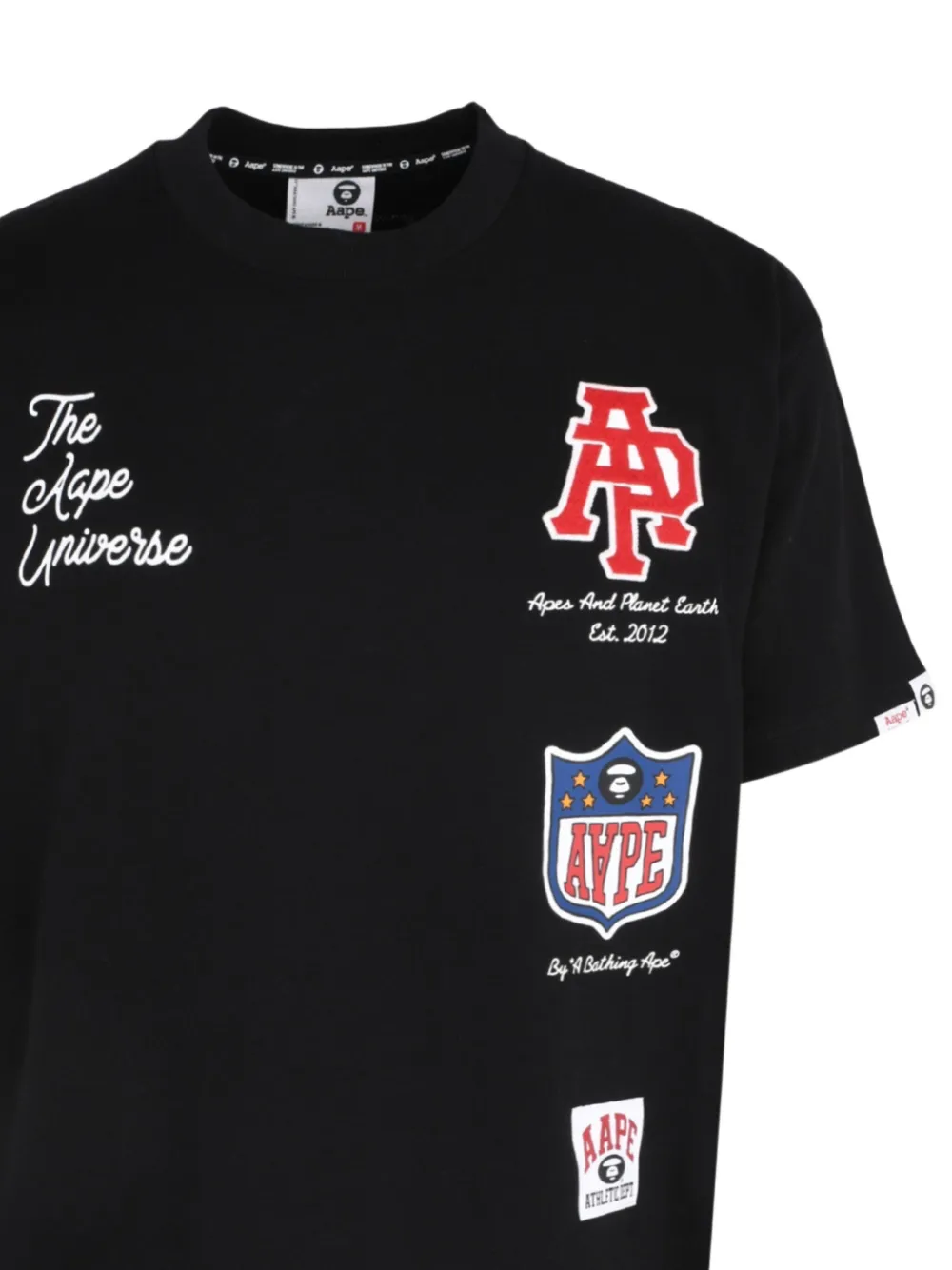 Aape By A Bathing Ape Aape Fancy Main T-shirt In Black