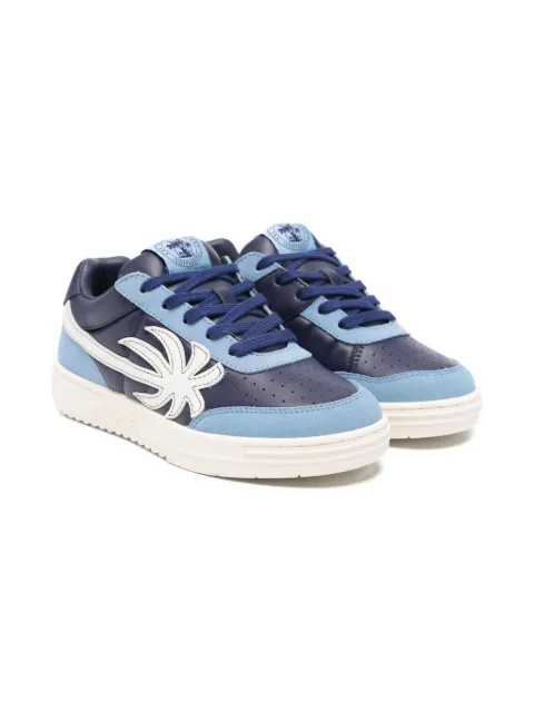 Palm Angels Kids leather-panelled sneakers
