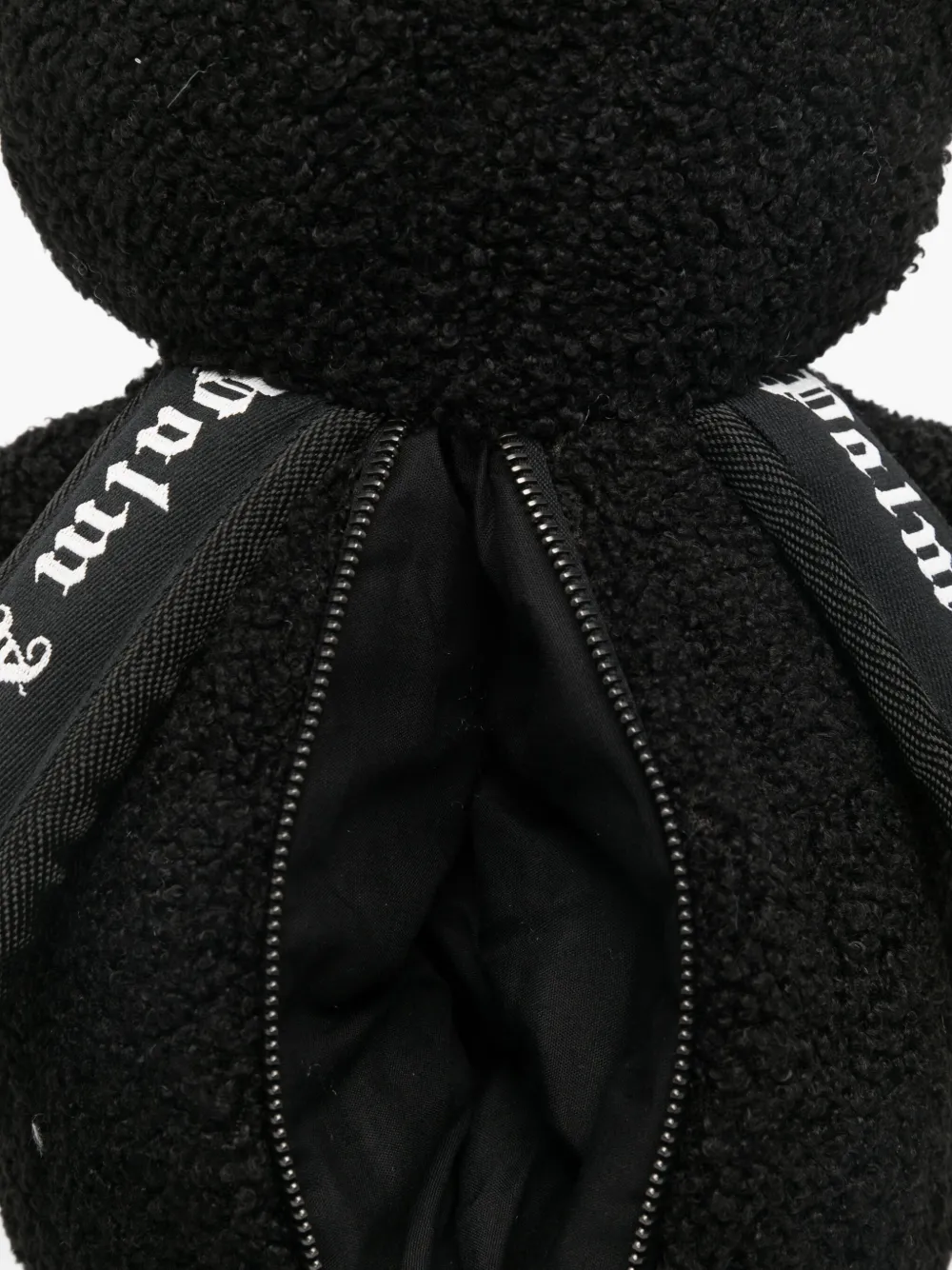 Palm Angels Logo-detail Teddy-bear Backpack In Black