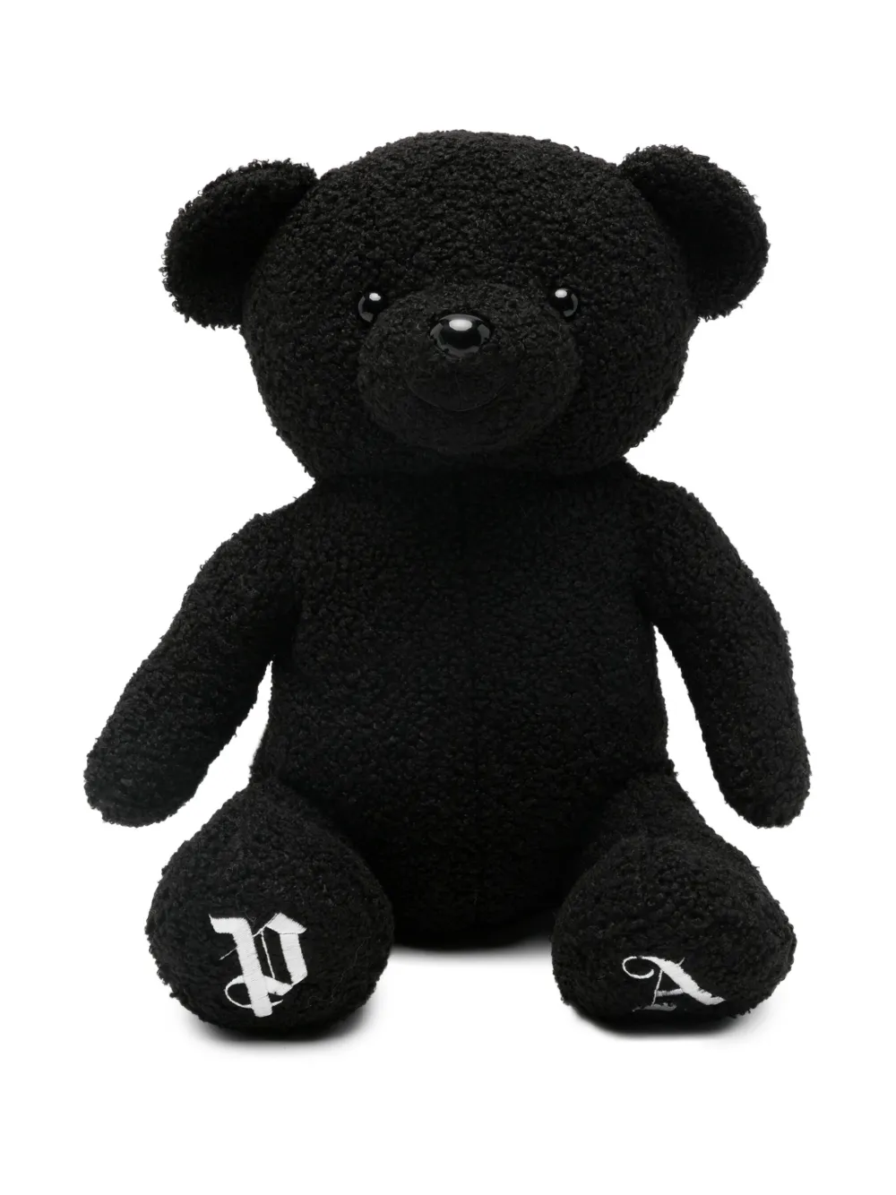 Palm Angels Kids logo-detail teddy-bear backpack - ブラック Palm Angels Kids logo-detail teddy-bear backpack - ブラック