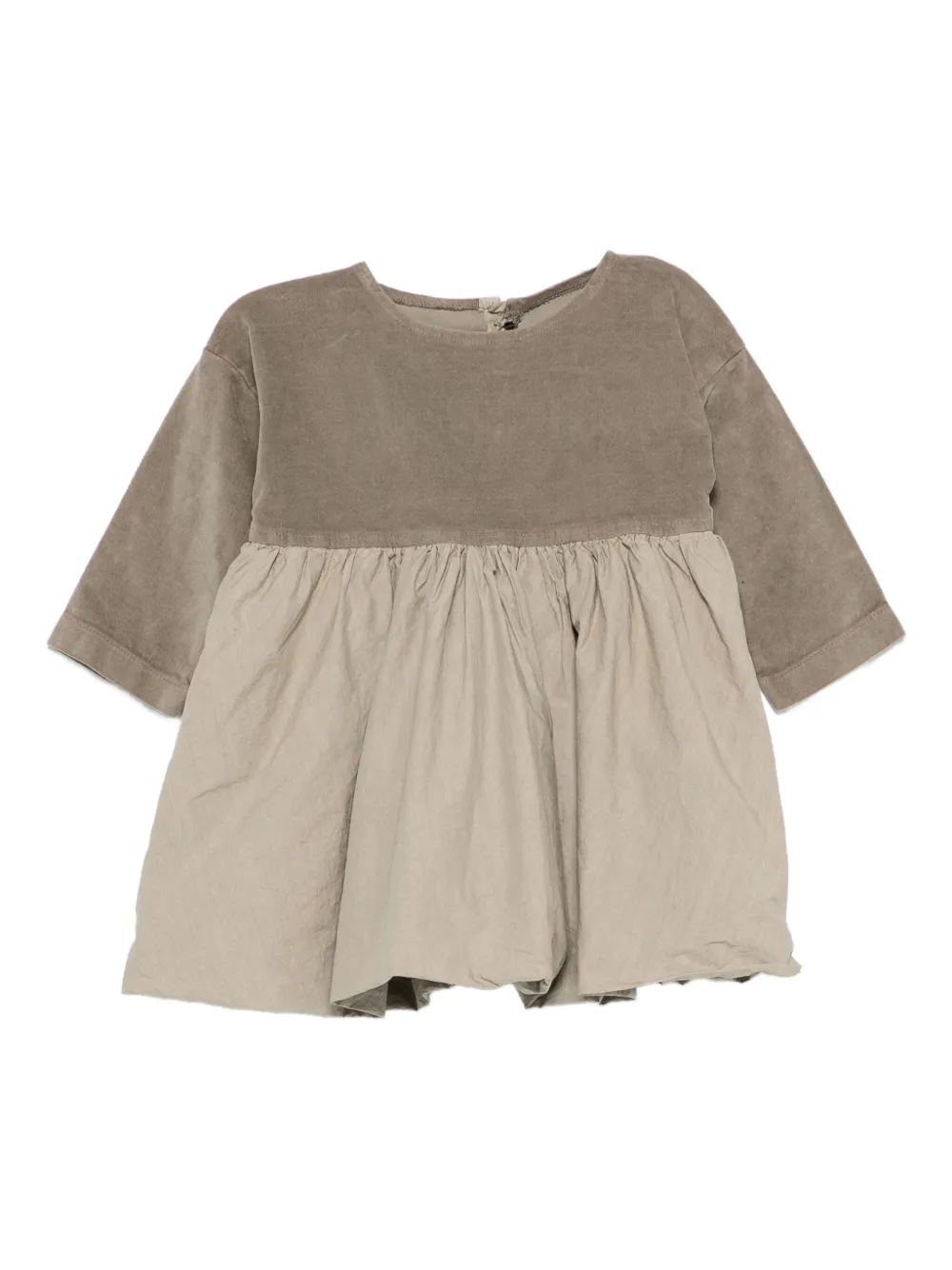 Album Di Famiglia Kids panelled dress - Neutrals