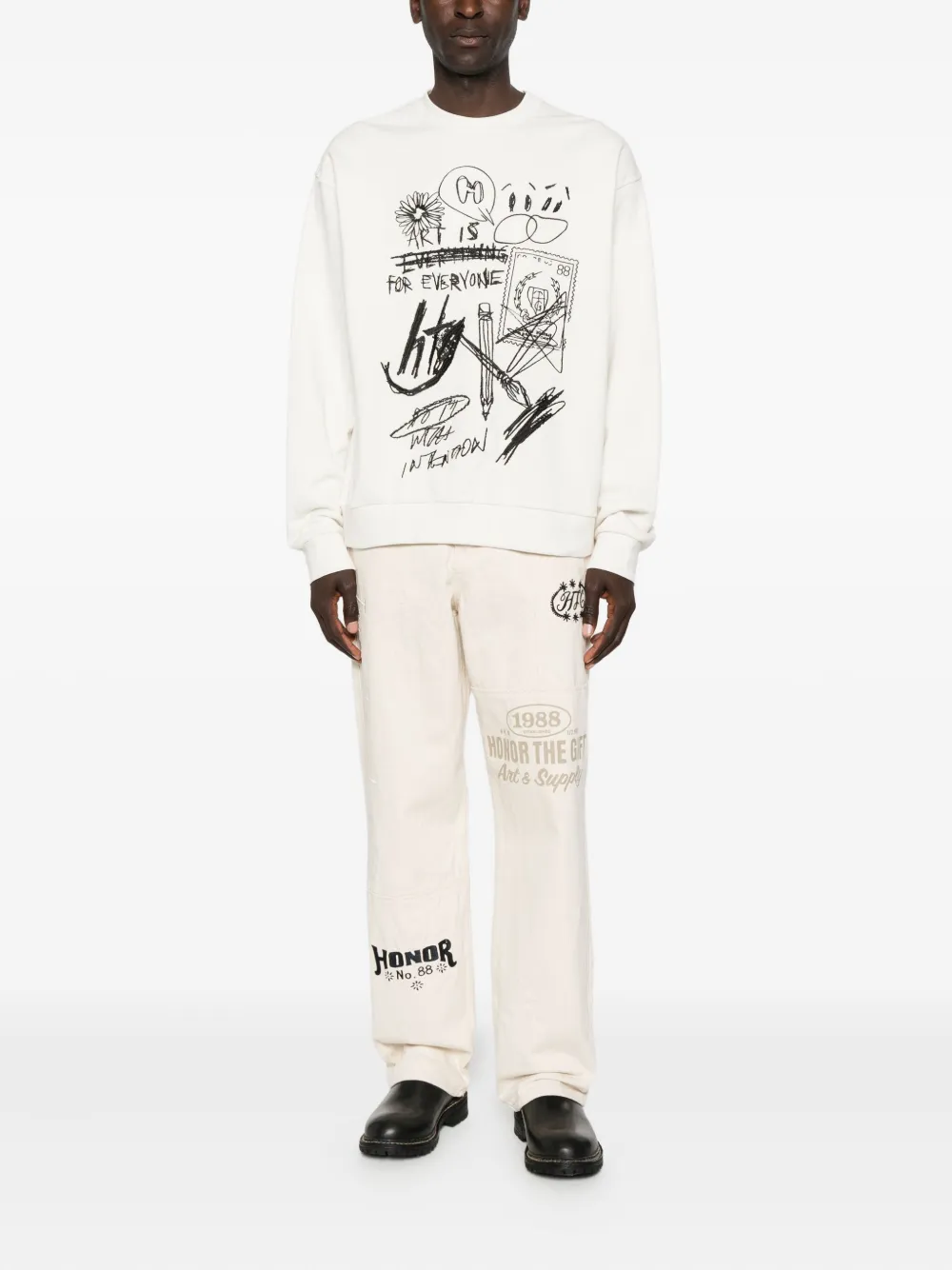 Honor The Gift graphic-print sweatshirt - Wit