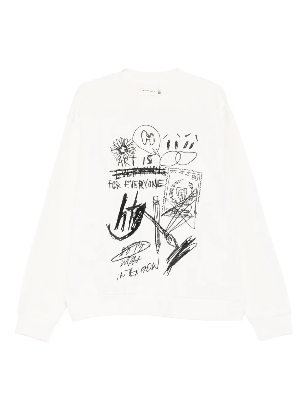 Honor The Gift graphic-print sweatshirt | White | Image 1
