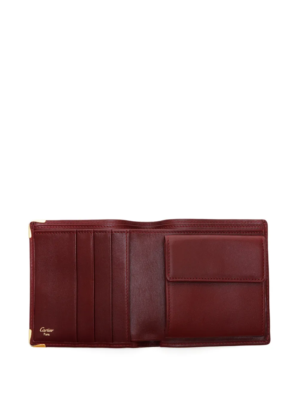 Pre-owned Cartier 2000-2020 Must De  Wallet In Red