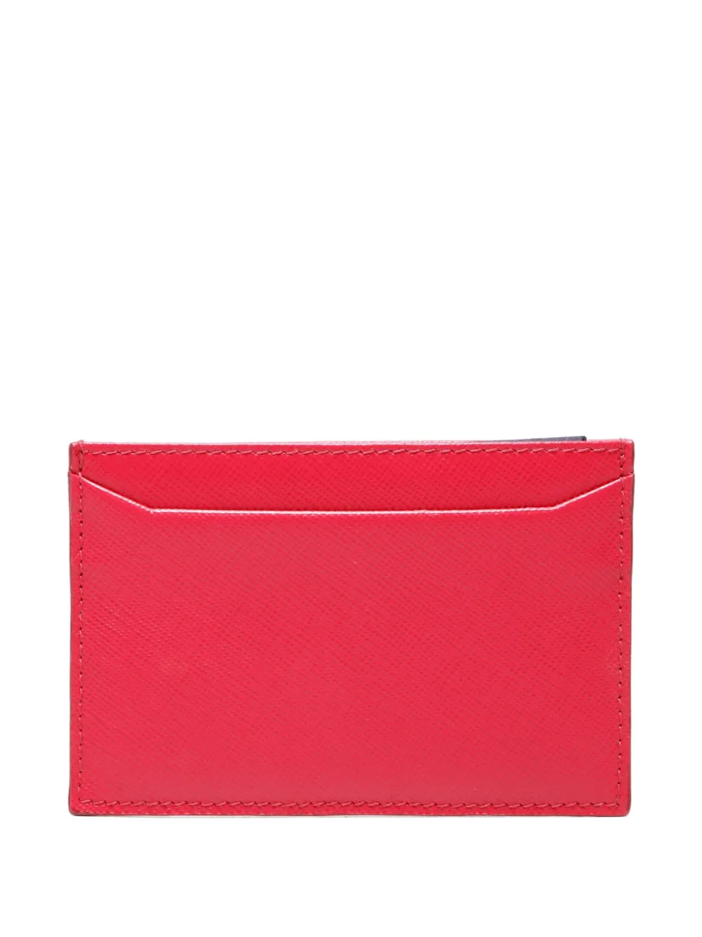 Prada Pre-Owned 2020-2025 Saffiano leather triangle logo card holder | Image 2