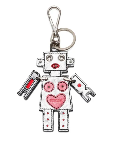 Prada Pre-Owned 2015-2025 robot heart keyring