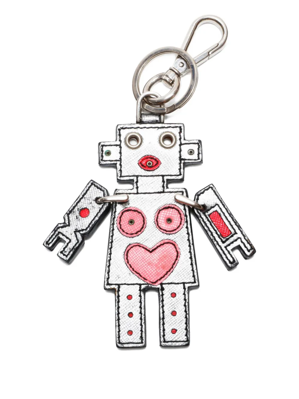 Prada Pre-Owned 2015-2025 robot heart keyring | Women | Image 2
