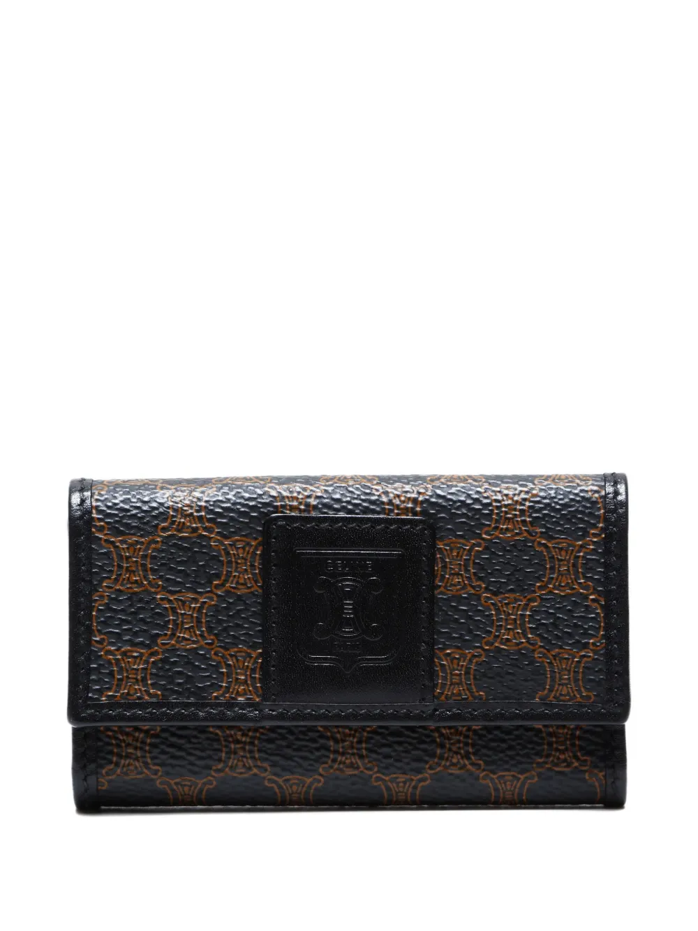 Celine Pre-Owned 2000s Macadam-print key case | Brown | Image 1