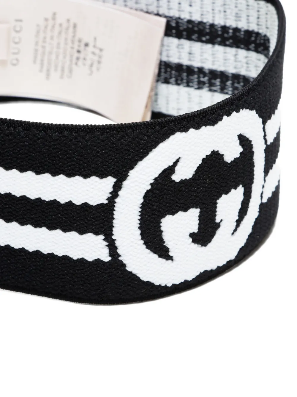 Gucci Pre-Owned 2015-2025 Interlocking G logo striped headband | Women | Image 2