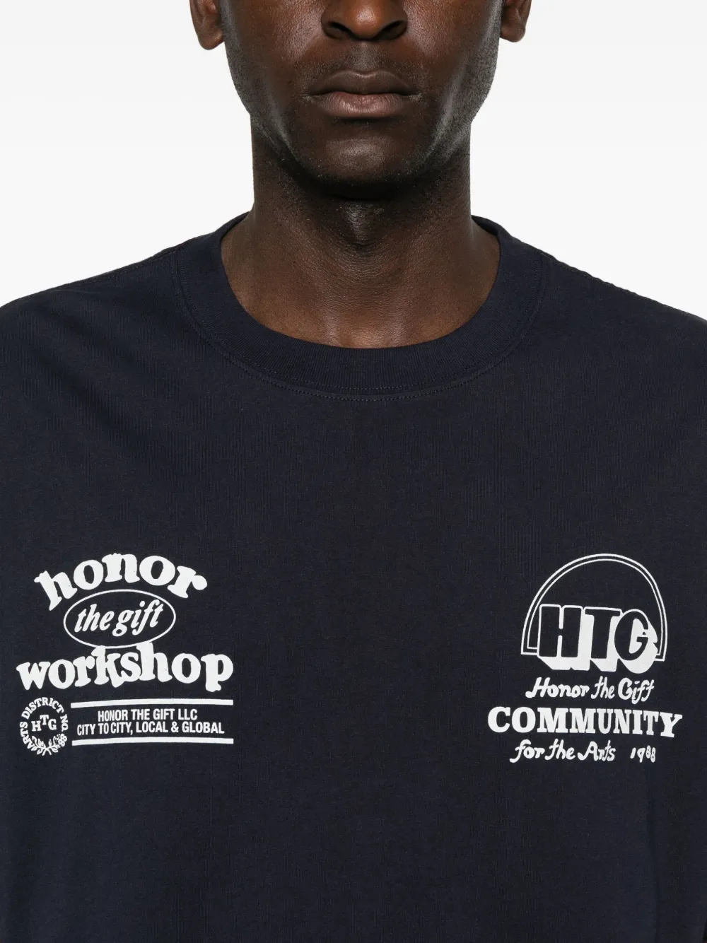 Honor The Gift Graphic-print T-shirt In Blue