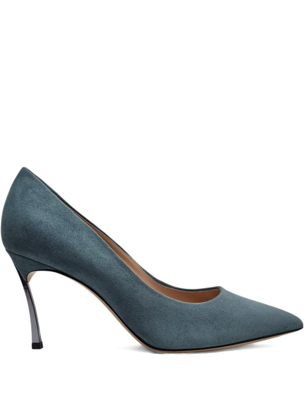 Casadei 80mm Blade Pumps In Green