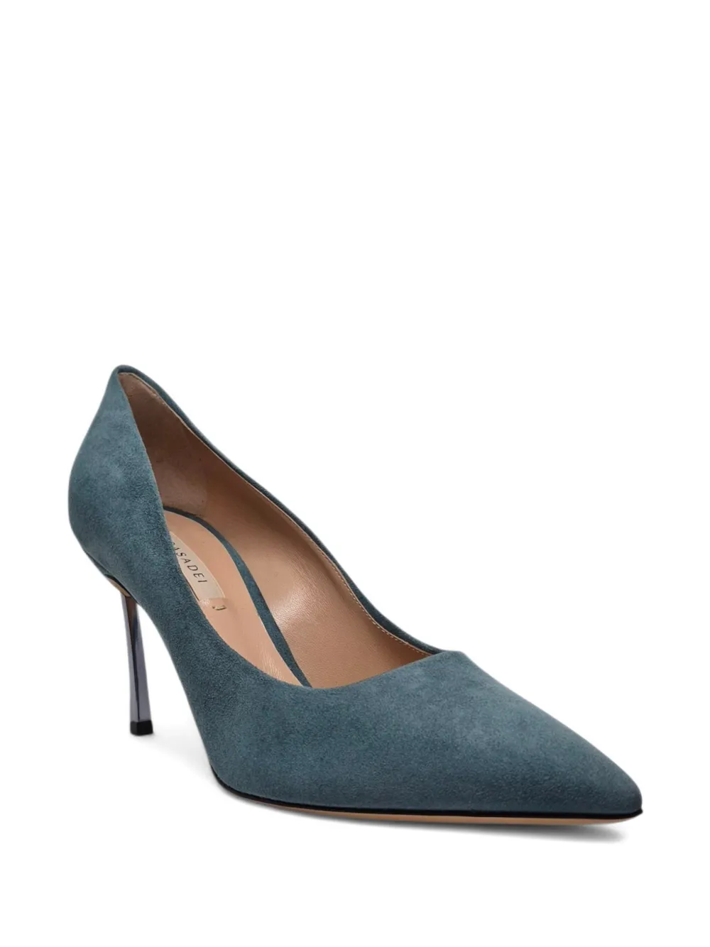 Casadei 80mm Blade Pumps In Green