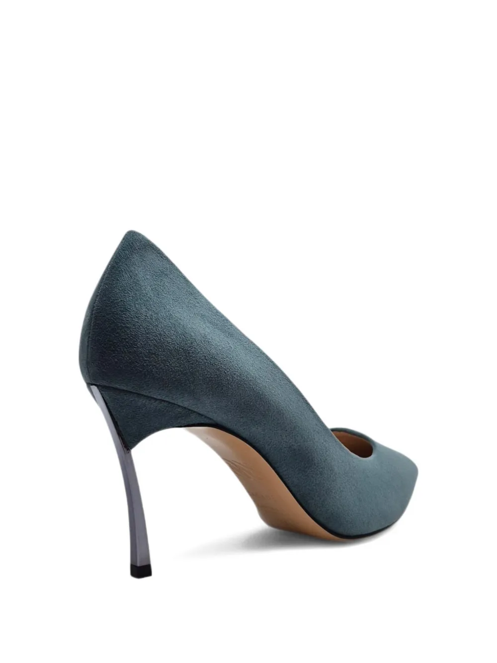 Casadei 80mm Blade Pumps In Green