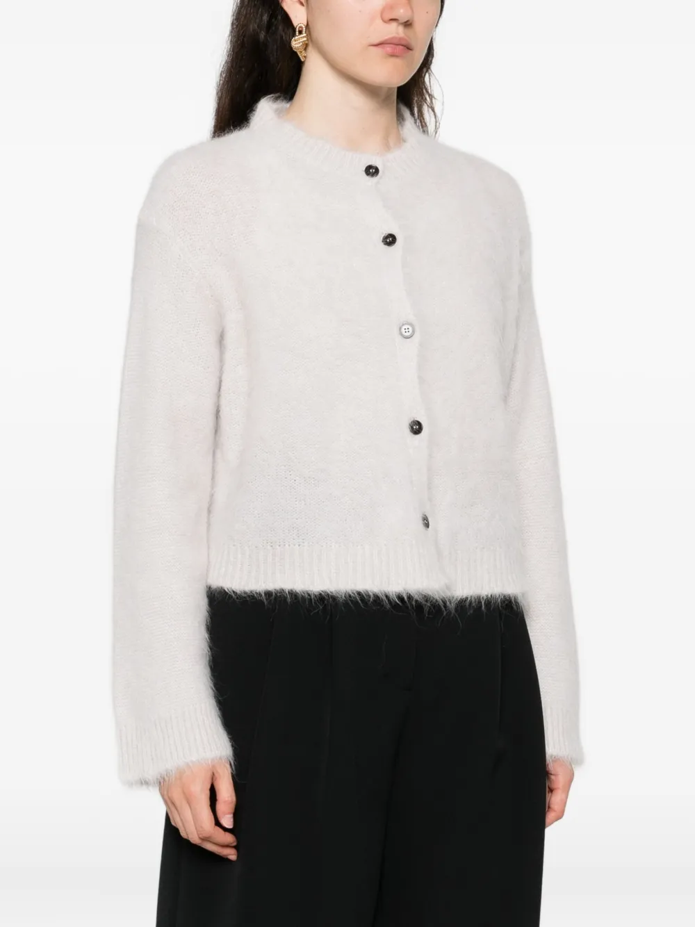 Antonelli Buttoned Cardigan In Neutral