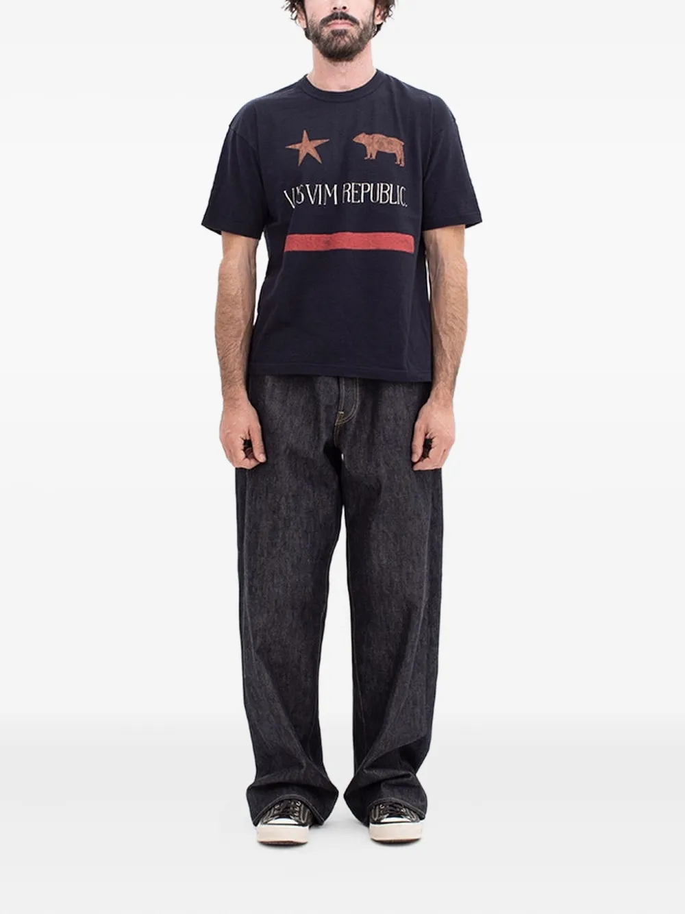 Visvim T-shirt met print - Blauw
