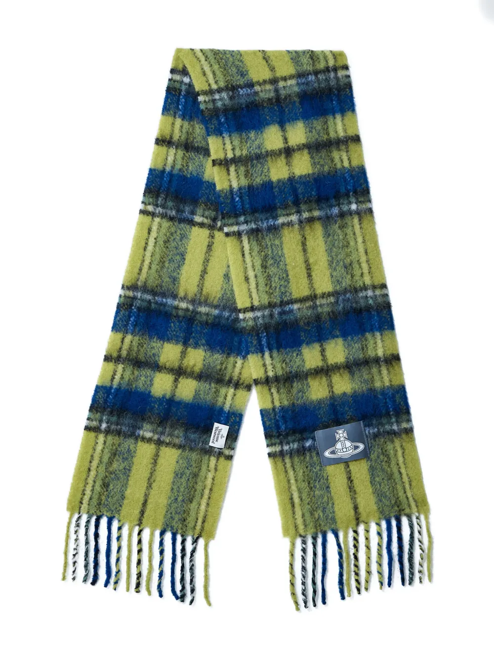 Vivienne Westwood plaid fringed scarf | Women | Image 2