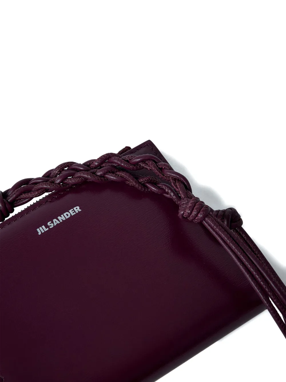 Jil Sander Mini Leather Wallet In Red