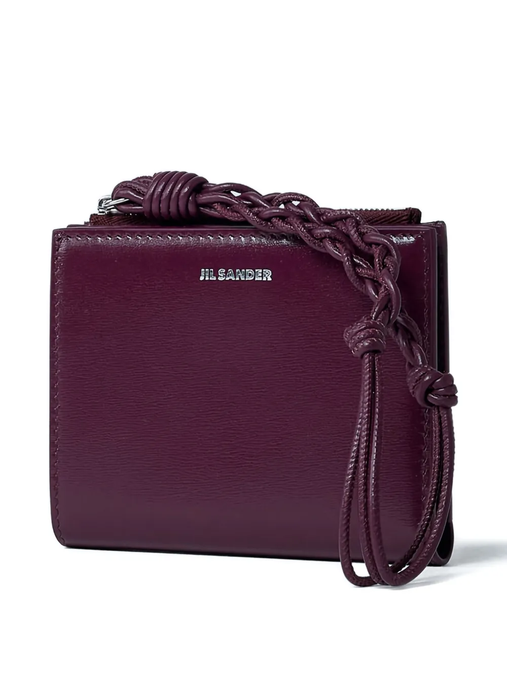 Jil Sander mini leather wallet - Rood