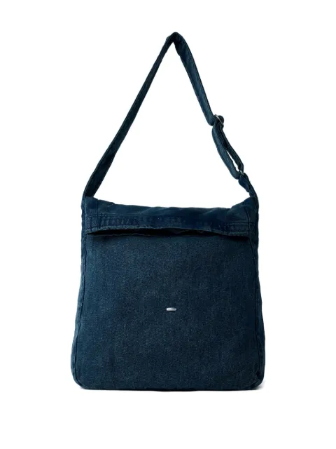 OUR LEGACY fold-over denim messenger bag