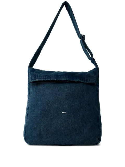 OUR LEGACY fold-over denim messenger bag