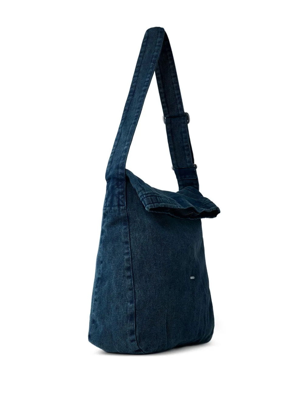 OUR LEGACY fold-over denim messenger bag - Blauw