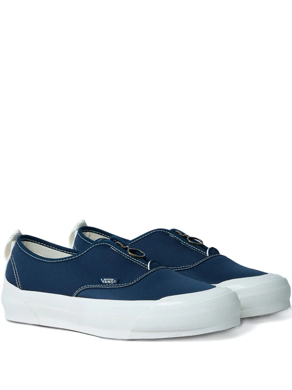 Vans front-zip round-toe sneakers Blue