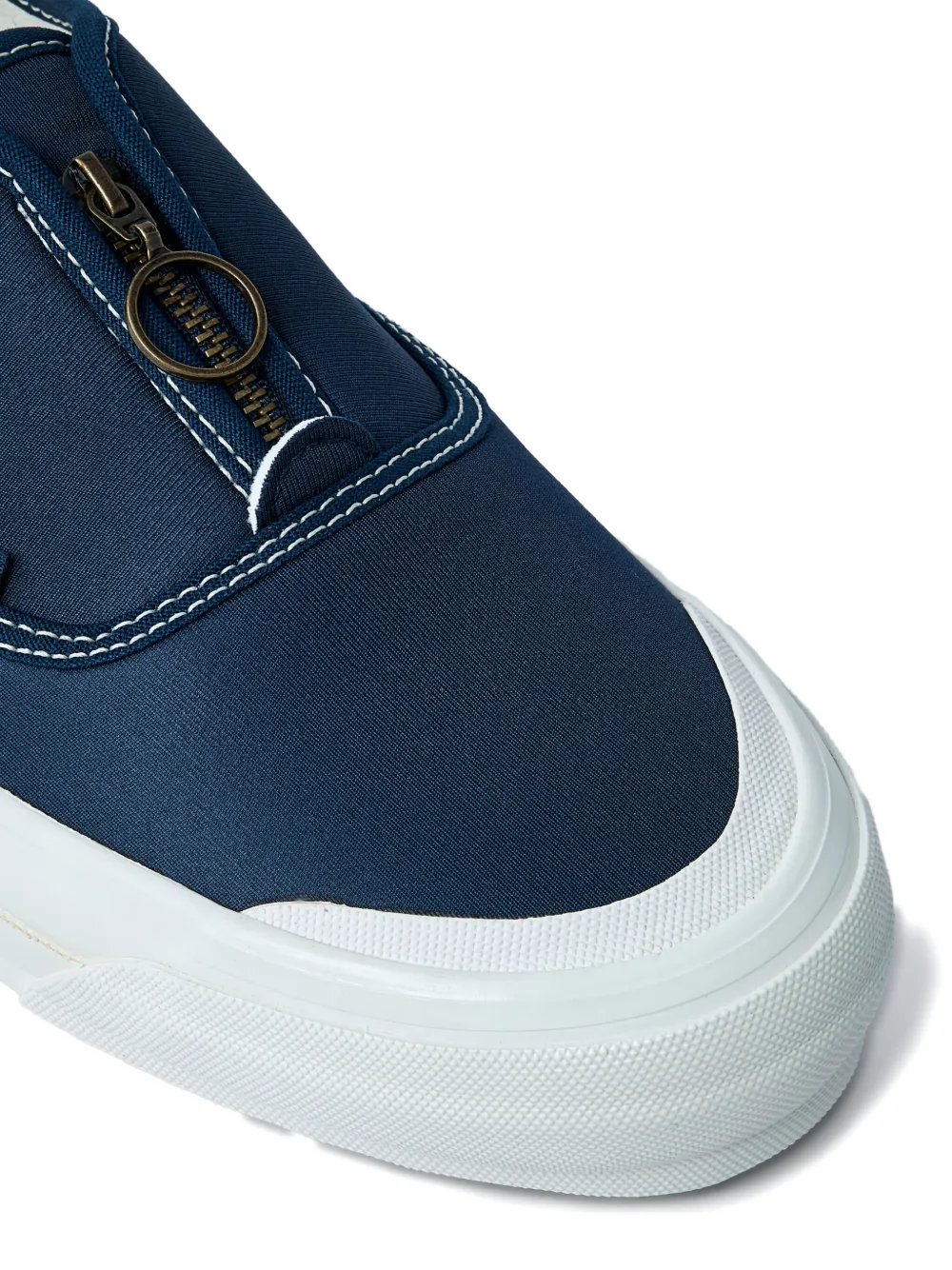 Vans Front-zip Round-toe Sneakers In Black