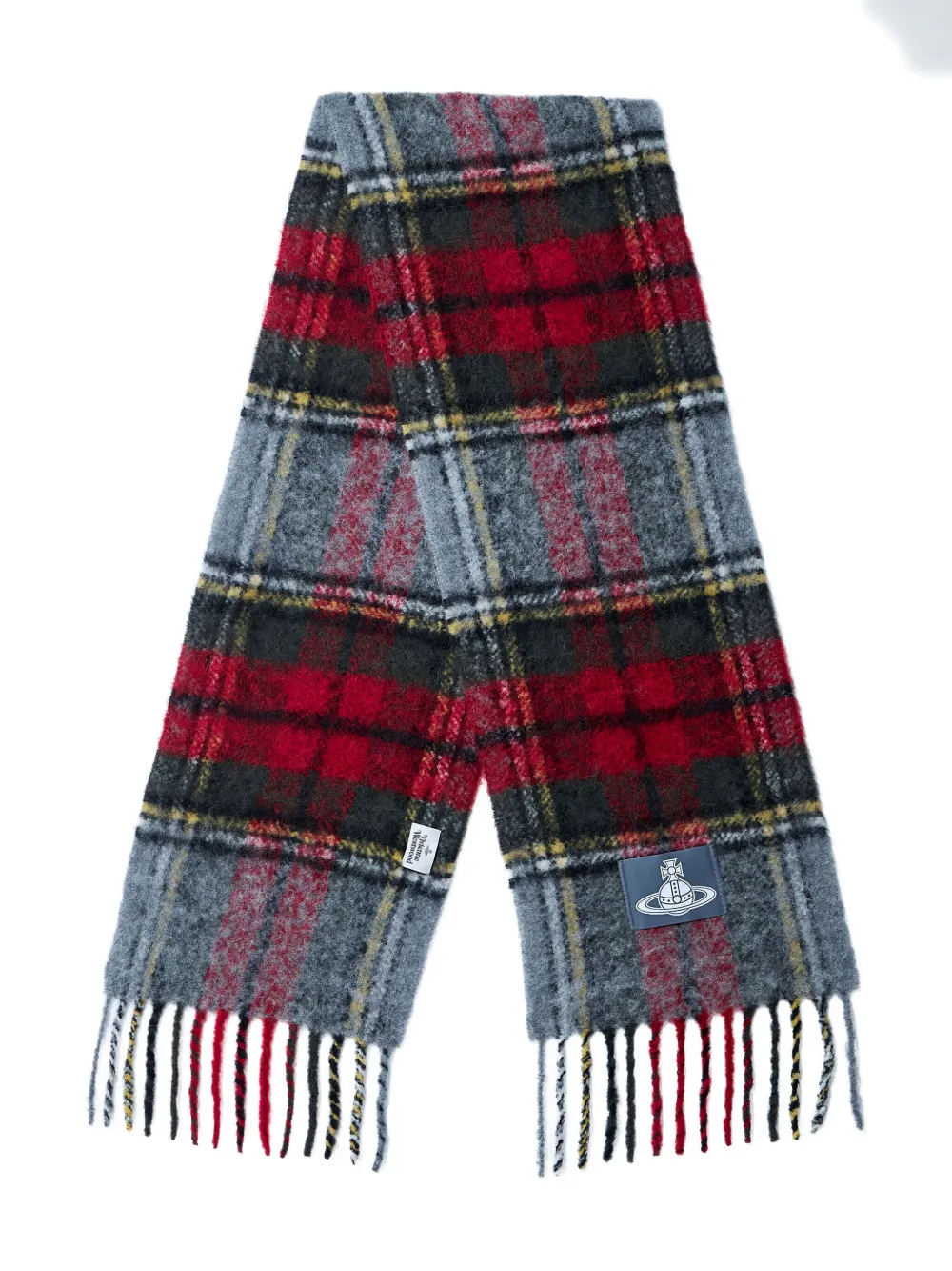 Vivienne Westwood Unisex Red Chunky Tartan Red Scarf In Multi