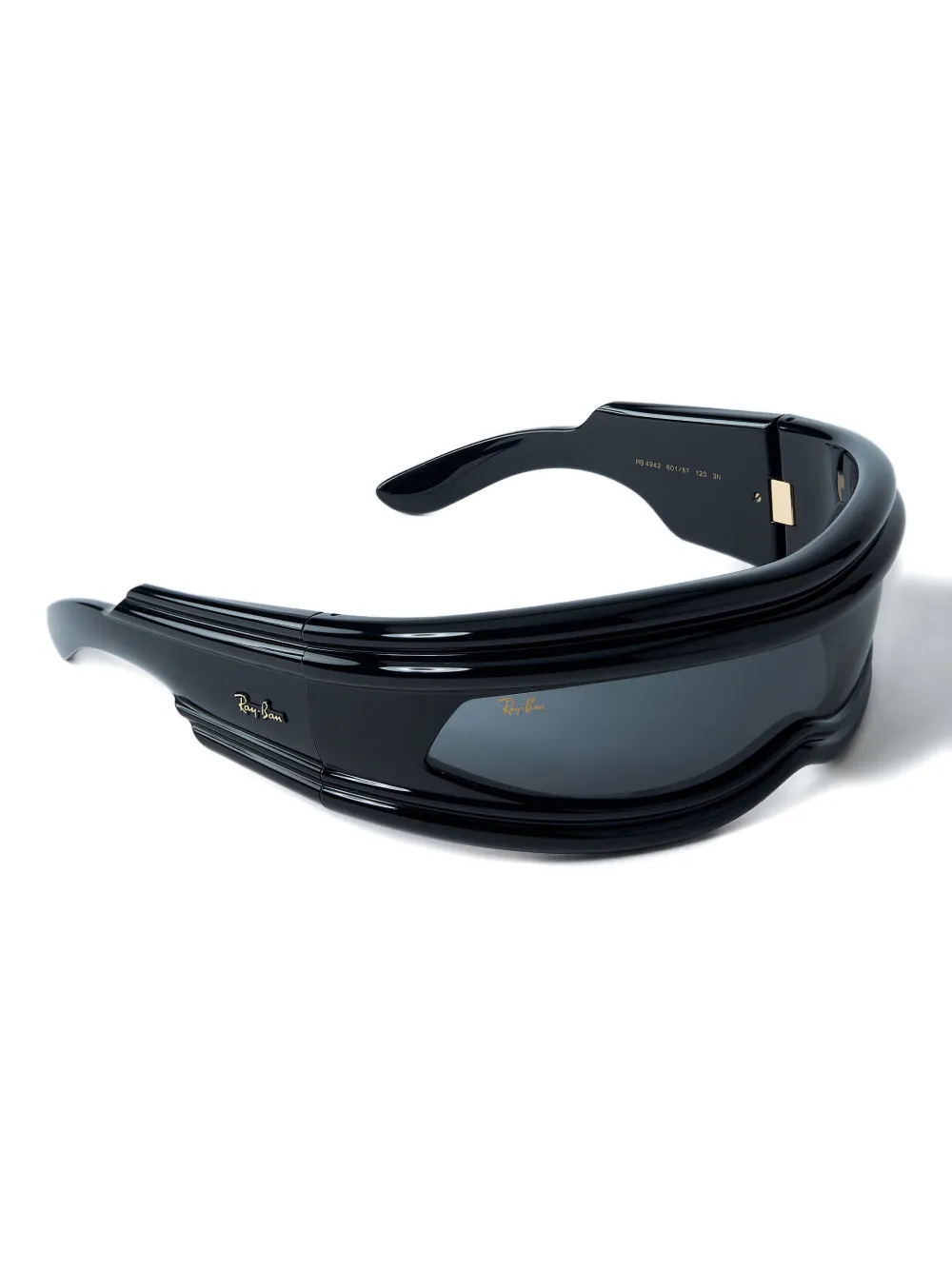 Ray-Ban Zonnebril met schild montuur - Zwart