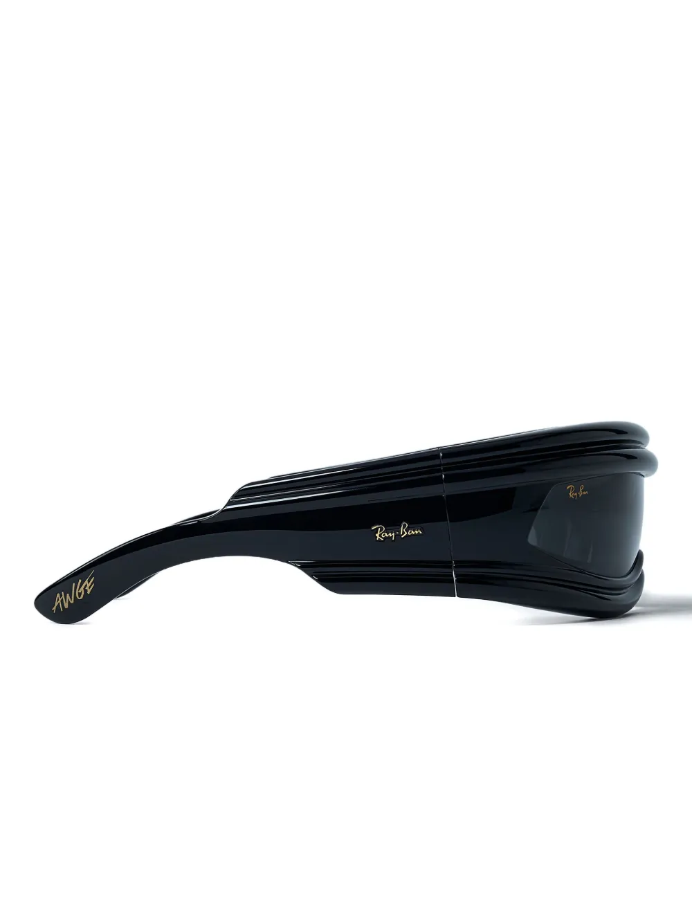 Ray Ban Shield-frame Sunglasses In Black
